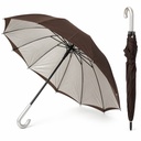 Parapluie Long Marron 100 cm avec Poignée Courbée