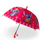 Parapluie Enfant Stitch Rouge 75 cm avec Sifflet