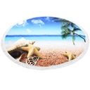 Tapis de plage imprimé rond Motif 1