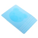 Lot de 5 couvercles plat en Silicone 18x18cm-Bleu ciel 