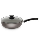 Winox sauteuse avec couvercle Ø18 série VOLCANO - 6 couches - Gris