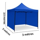 Tente Tonnelle Pliante Bleue 3 M X 3 M X 2.5 M
