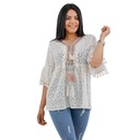 Pull femme traditionnel motif 2 Blanc-42