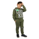 Jogging vert militaire pour enfant Motif 1-0